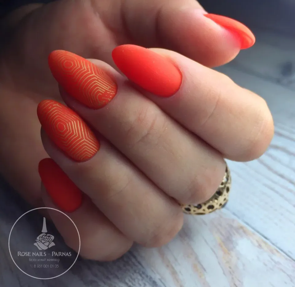 Rose nails — фото 2
